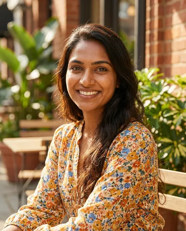 Priya, a Indian presenter based in India